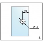 Коннектор Avila стекло/стена 90°