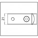 Поворотный коннектор 90° Bohle square 15x15