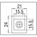 Тройной коннектор Bohle square 15x15 