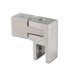 Поворотный коннектор Basic Square штанга/стекло 15х15 мм