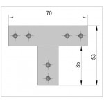 Тройной коннектор Bohle Basic square 12x12