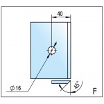Коннектор Juna стекло/стекло 90°